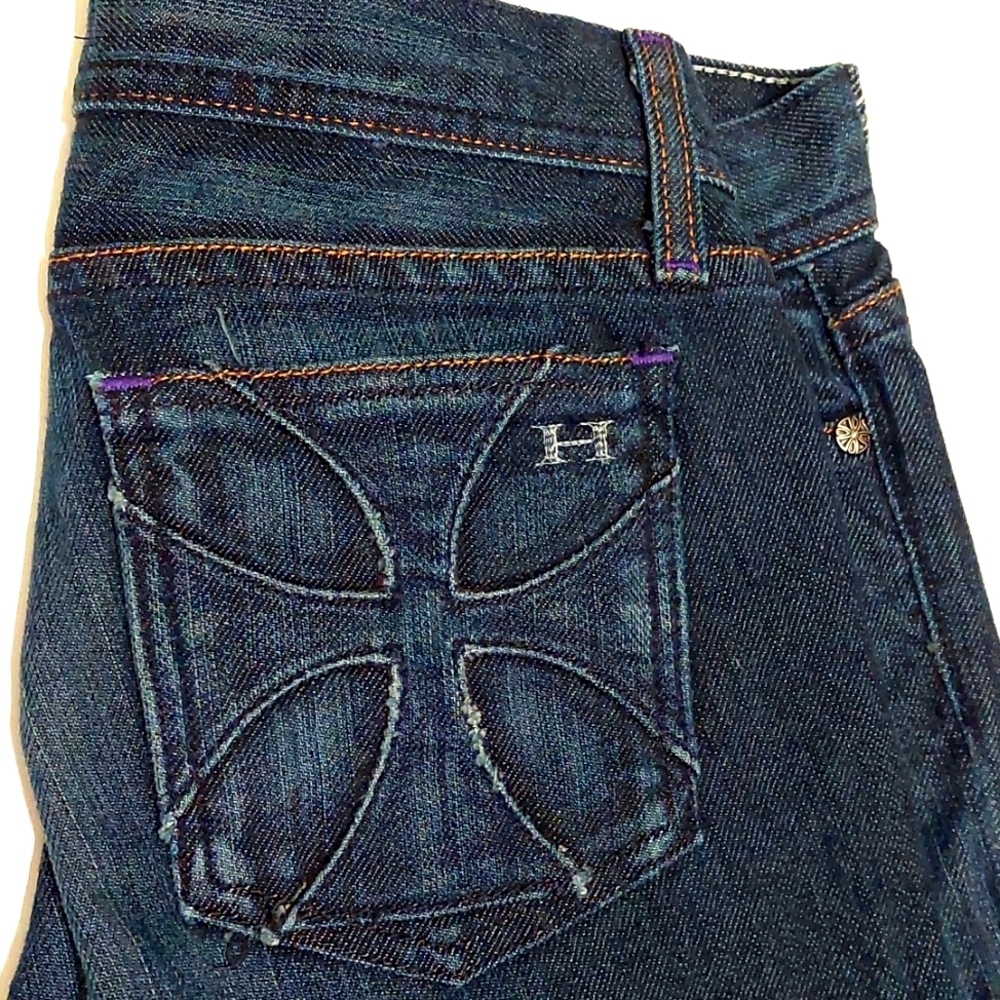 Habitual Dark Wash Straight Leg Jeans, size 25 - Picture 2 of 5